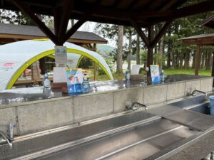 キャンプ場 設置1